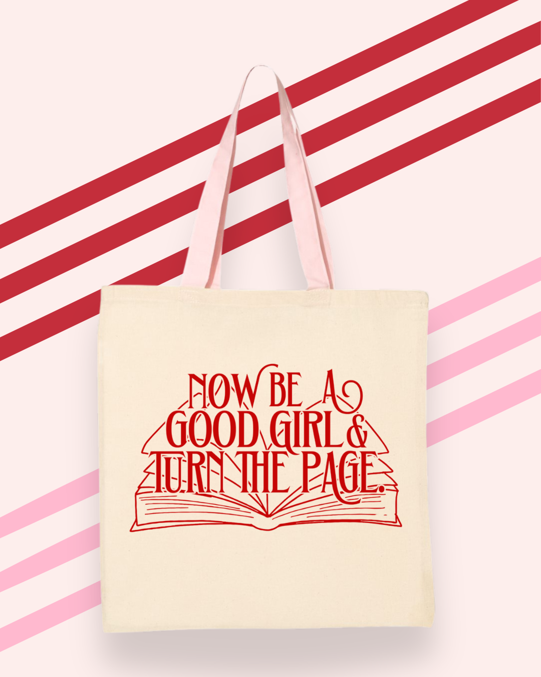 Turn the page Book Tote