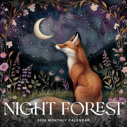 Night Forest 2026 Wall Calendar Marble City Press