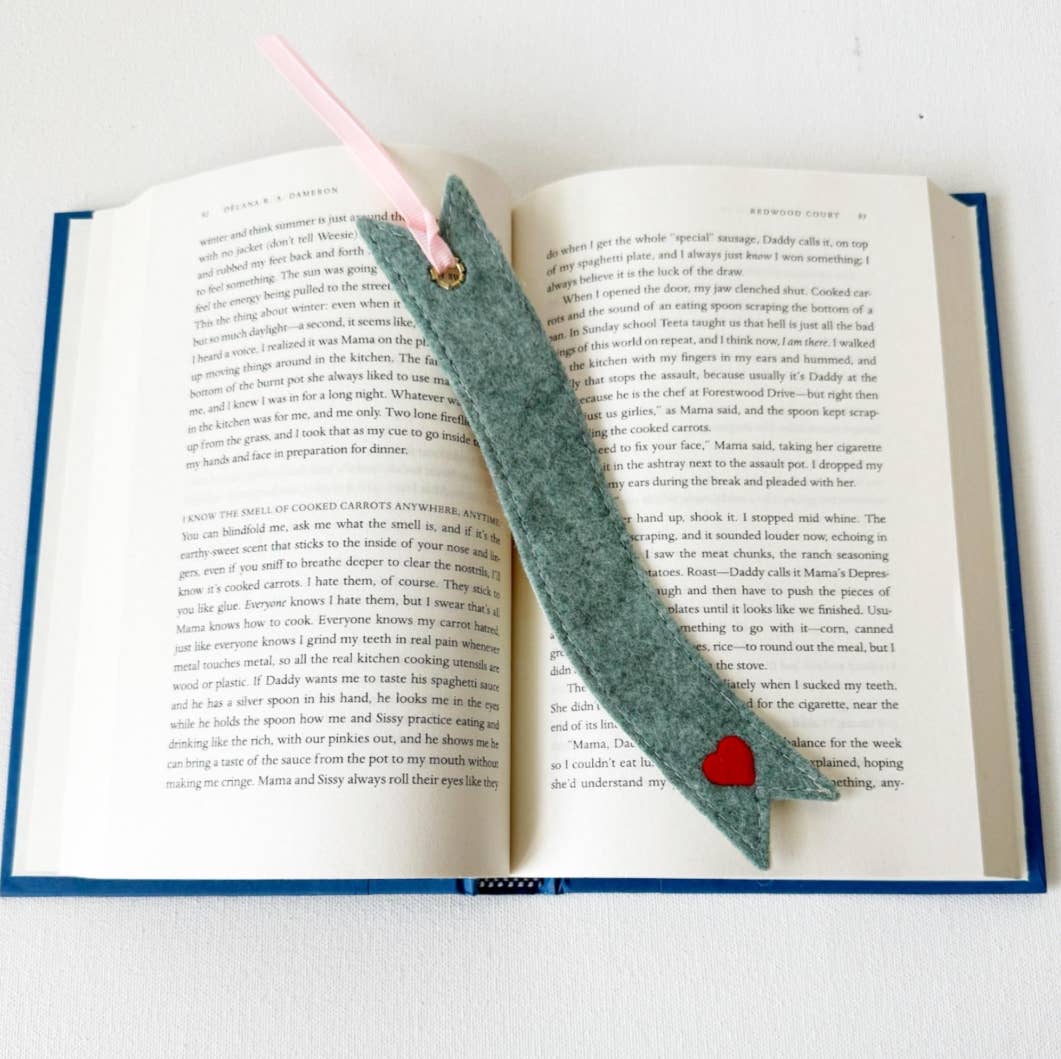 Love Books Felt Bookmark
