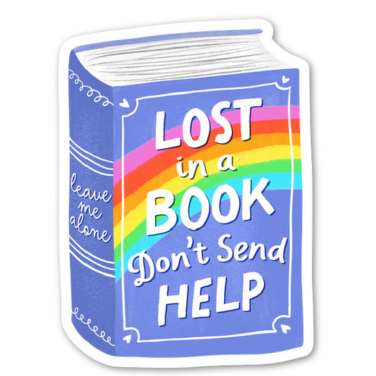 Lost in a Book Sticker