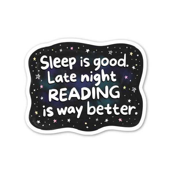 Late Night Reading Sticker