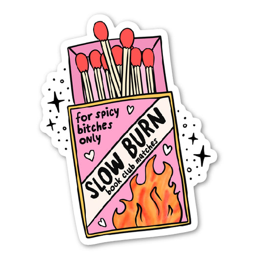 Slow Burn Match Box Sticker