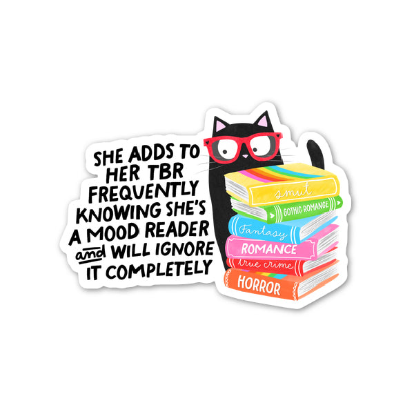TBR Mood Reader Sticker