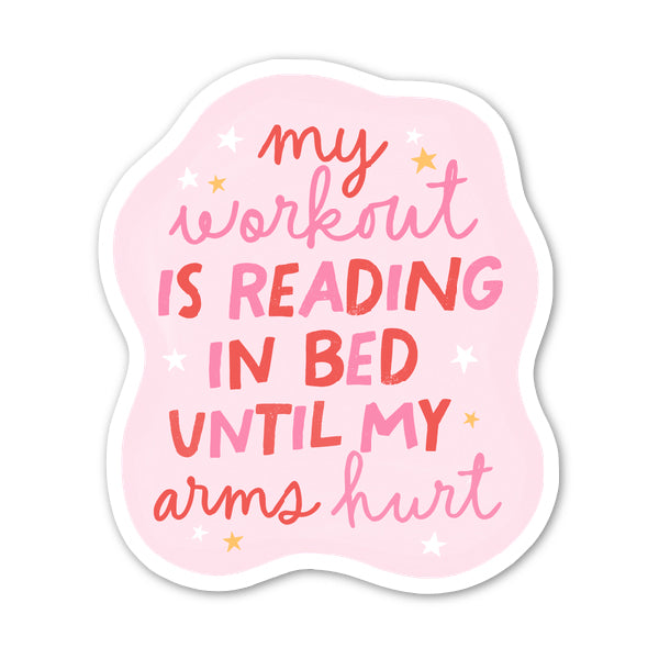 Reading in Bed Sticker
