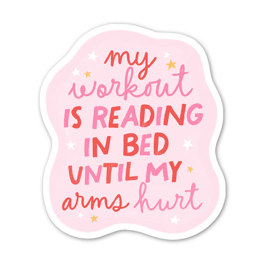Reading in Bed Sticker