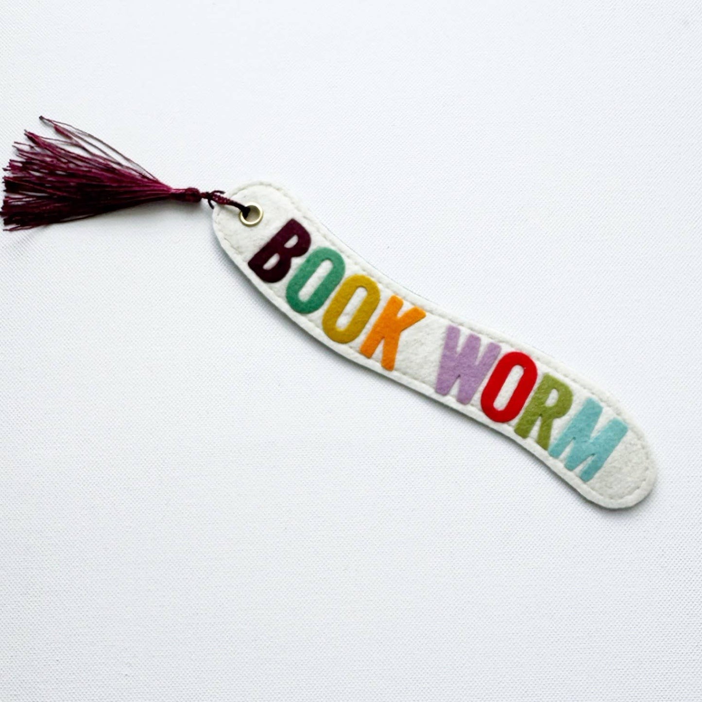 Bookworm Felt Bookmark
