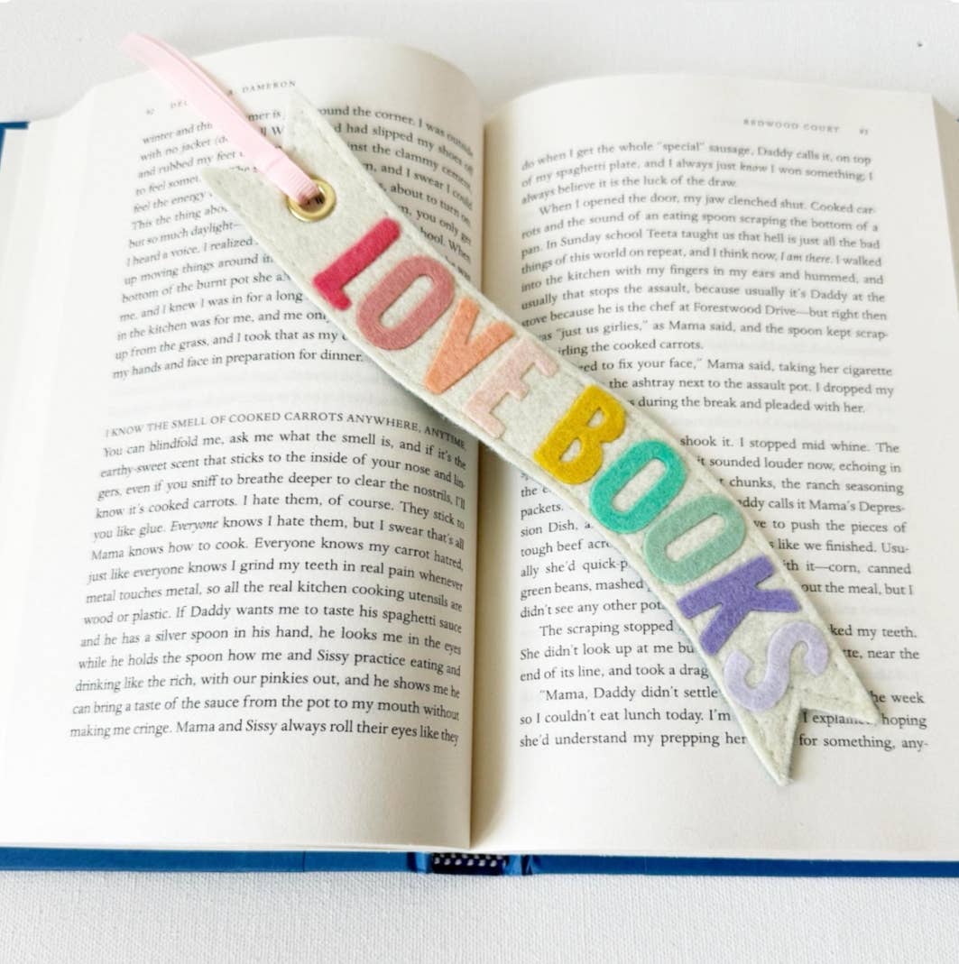 Love Books Felt Bookmark