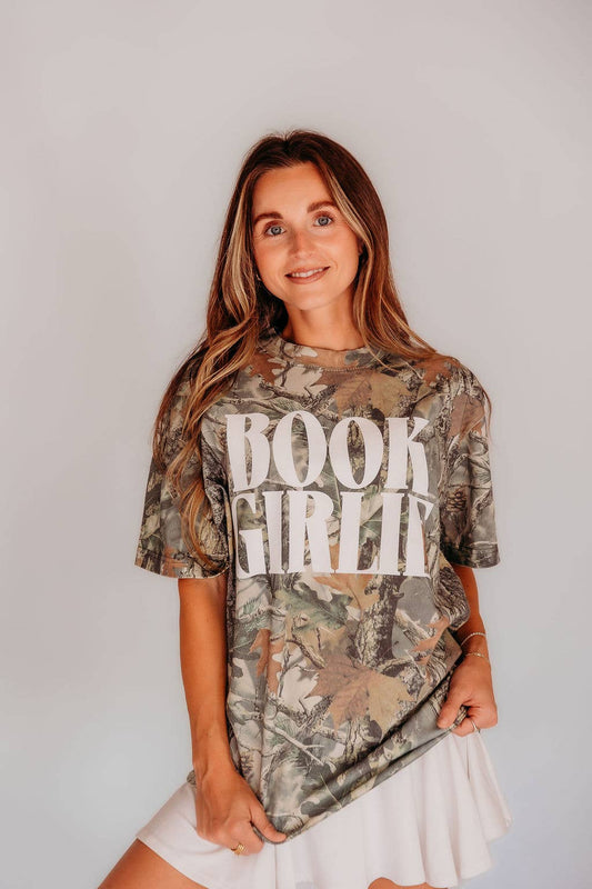 Book Girlie Camo T-shirt