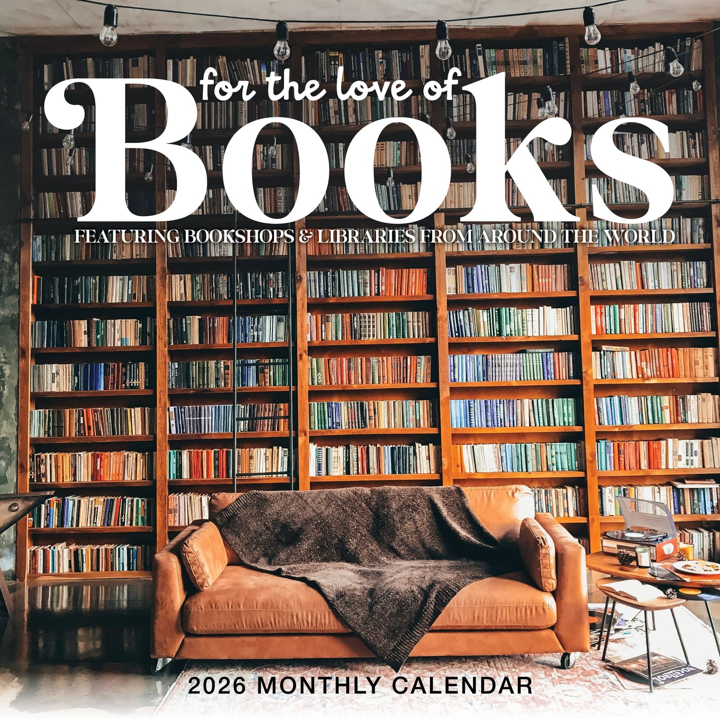 For the Love of Books 2026 Wall Calendar Marble City Press