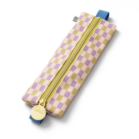 Elastic Pen Pouch - Checkered