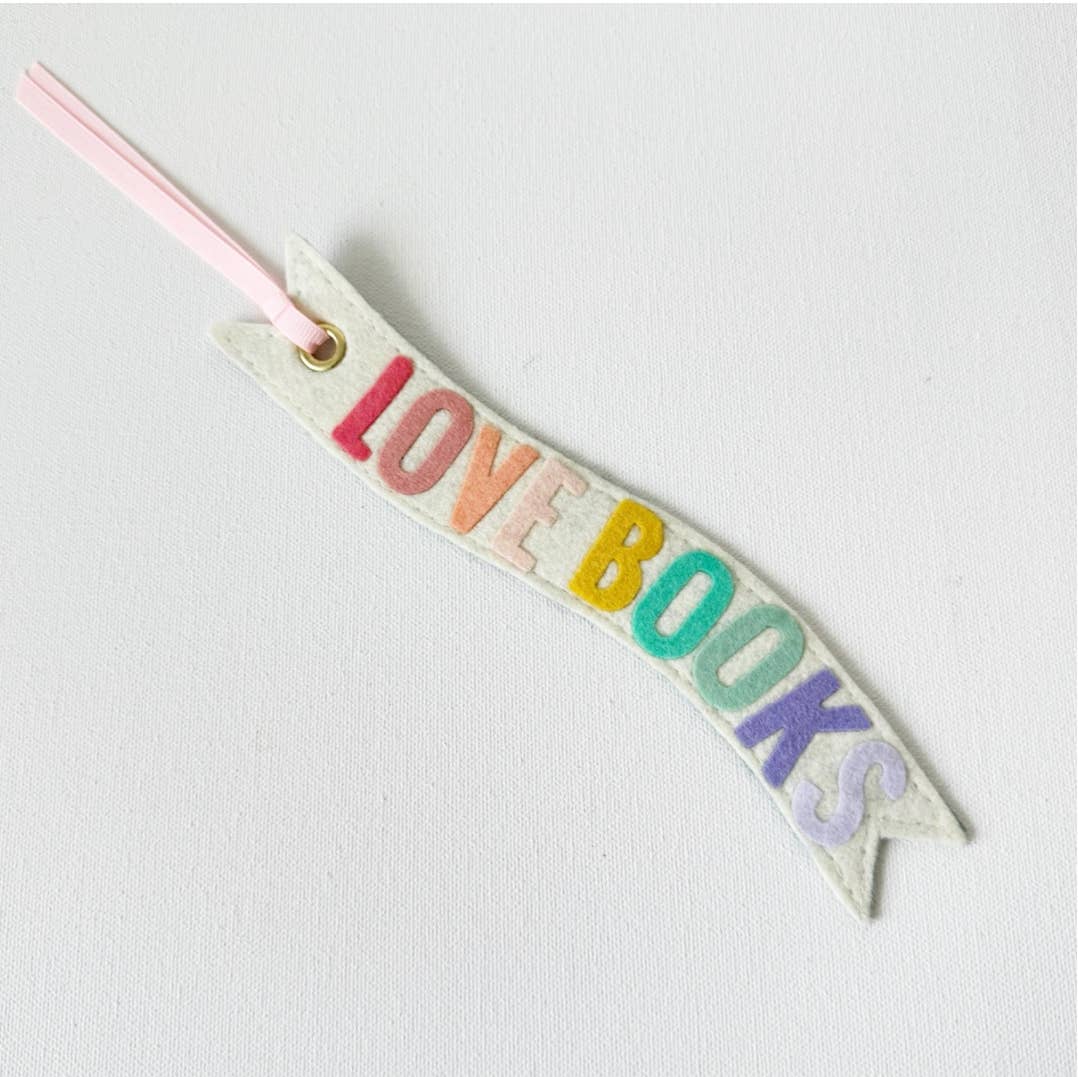 Love Books Felt Bookmark