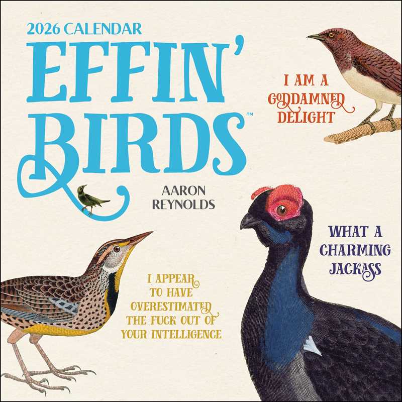 Effin' Birds 2026 Wall Calendar by Aaron  Reynolds