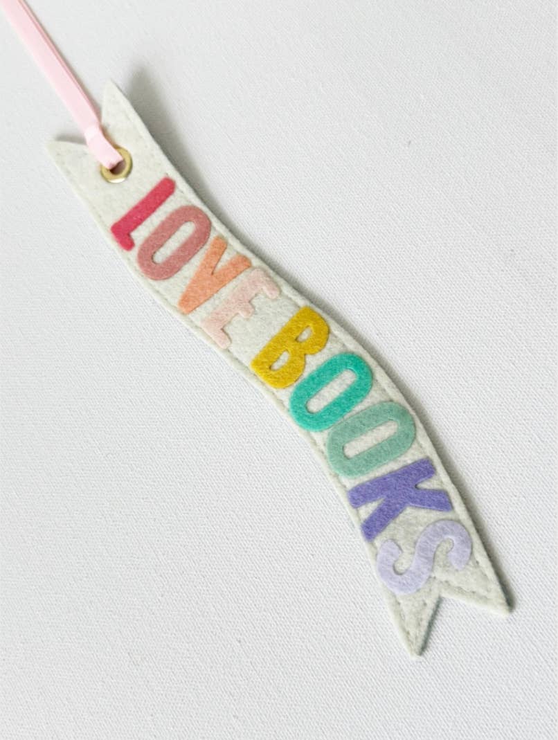 Love Books Felt Bookmark