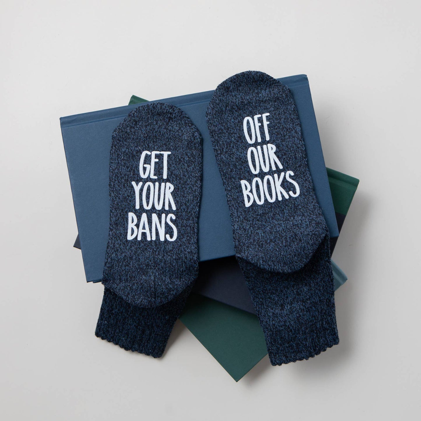 "Get Your Bans Off Our Books" Women's Socks