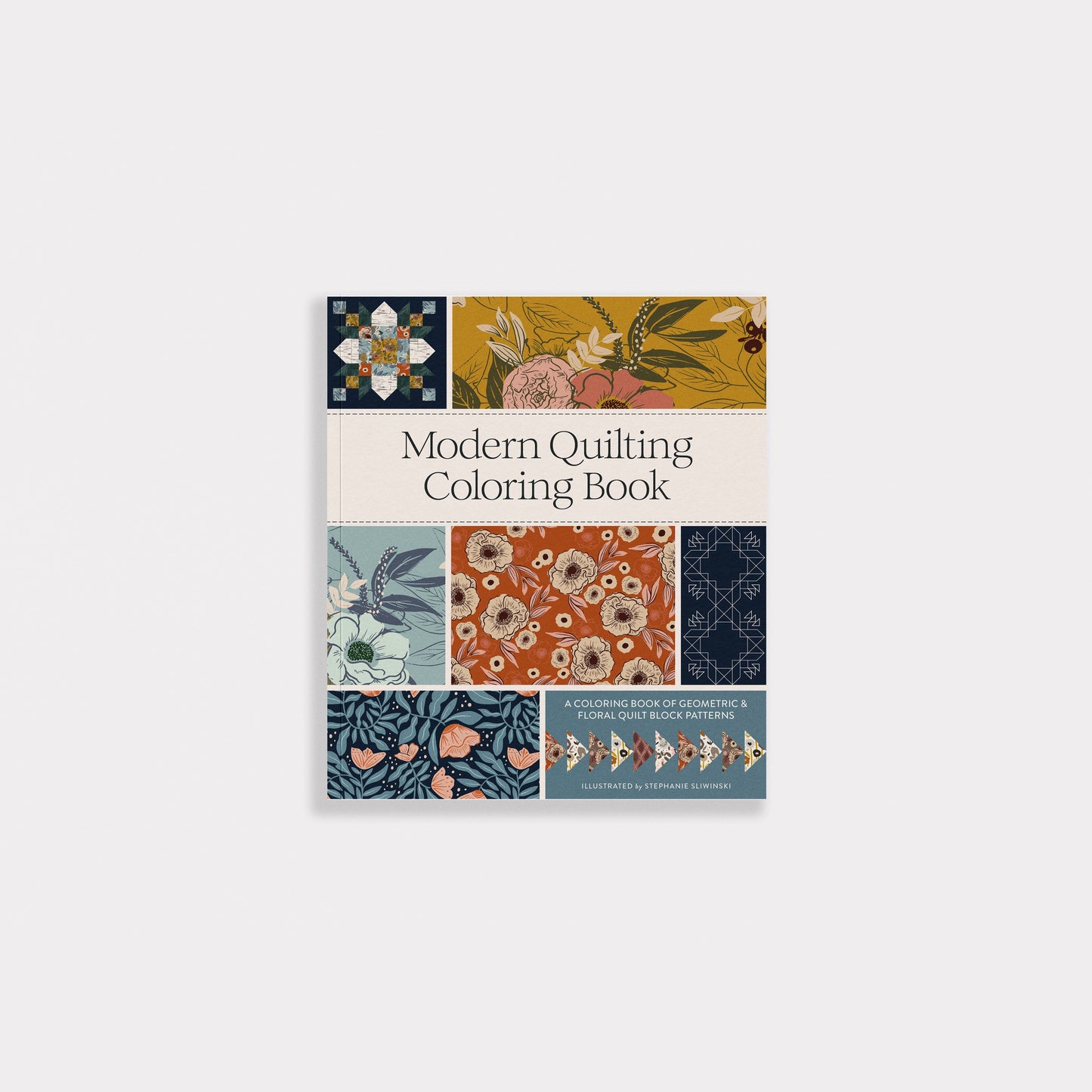 Modern Quilting Coloring Book: Adult Coloring Book (Spring)
