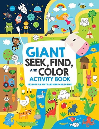 Giant Seek, Find, and Color Activity Book