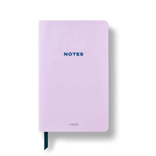 Lined Notebook, A5 Softcover, PU Leather -  Notes