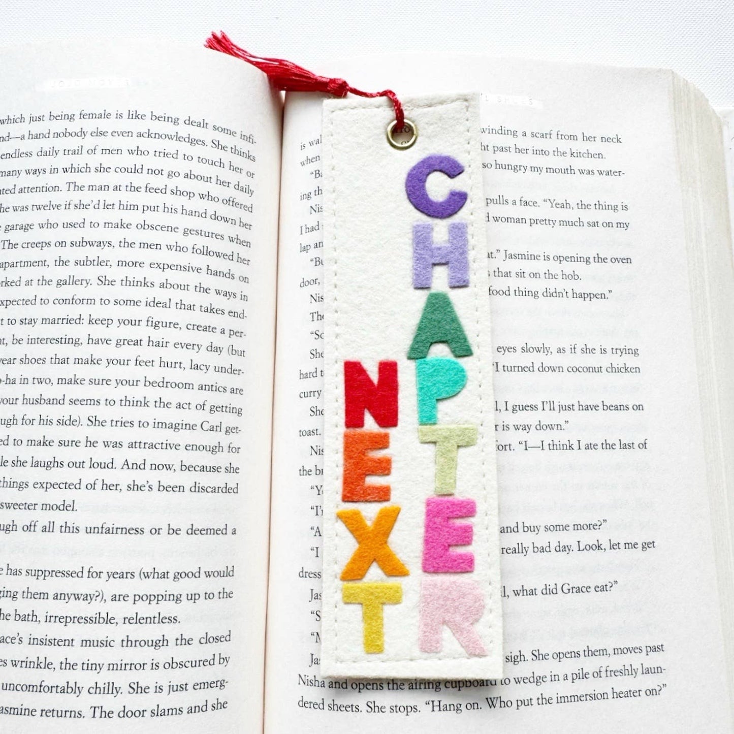Next Chapter Felt Bookmark