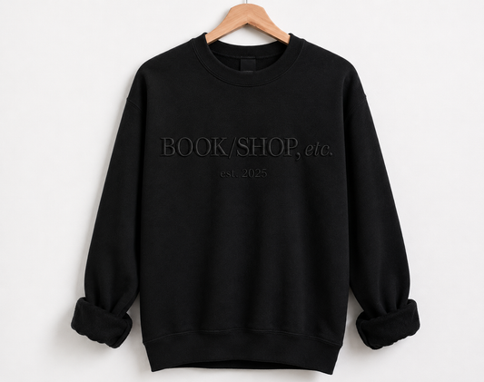 PRE-ORDER: BOOK/SHOP, etc. Embroidered Crewneck