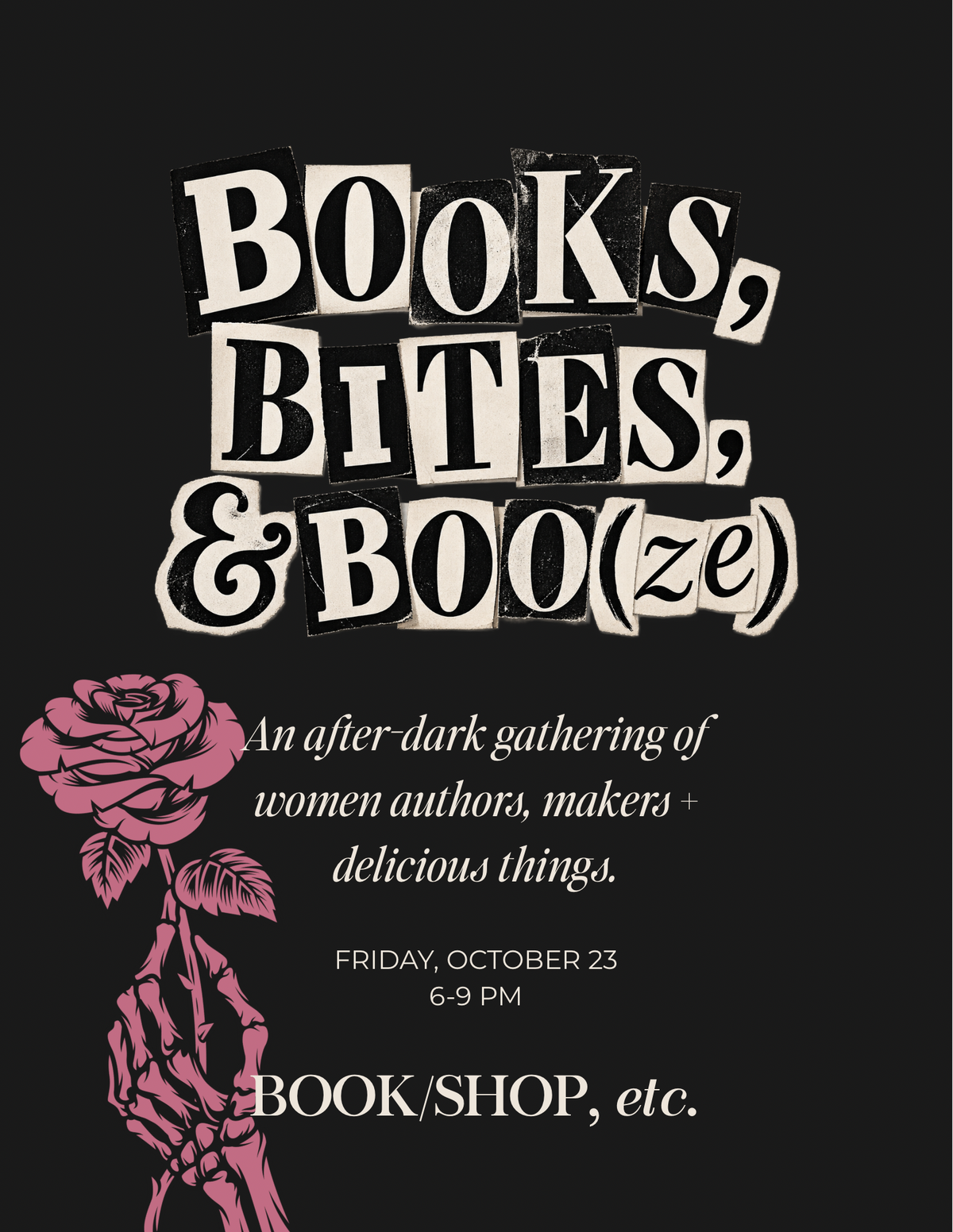 BOOKS, BITES, & BOO(ZE)