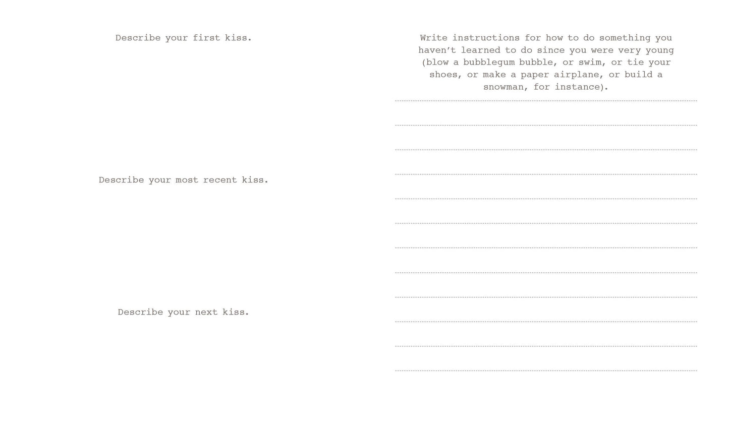 642 Tiny Things to Write About