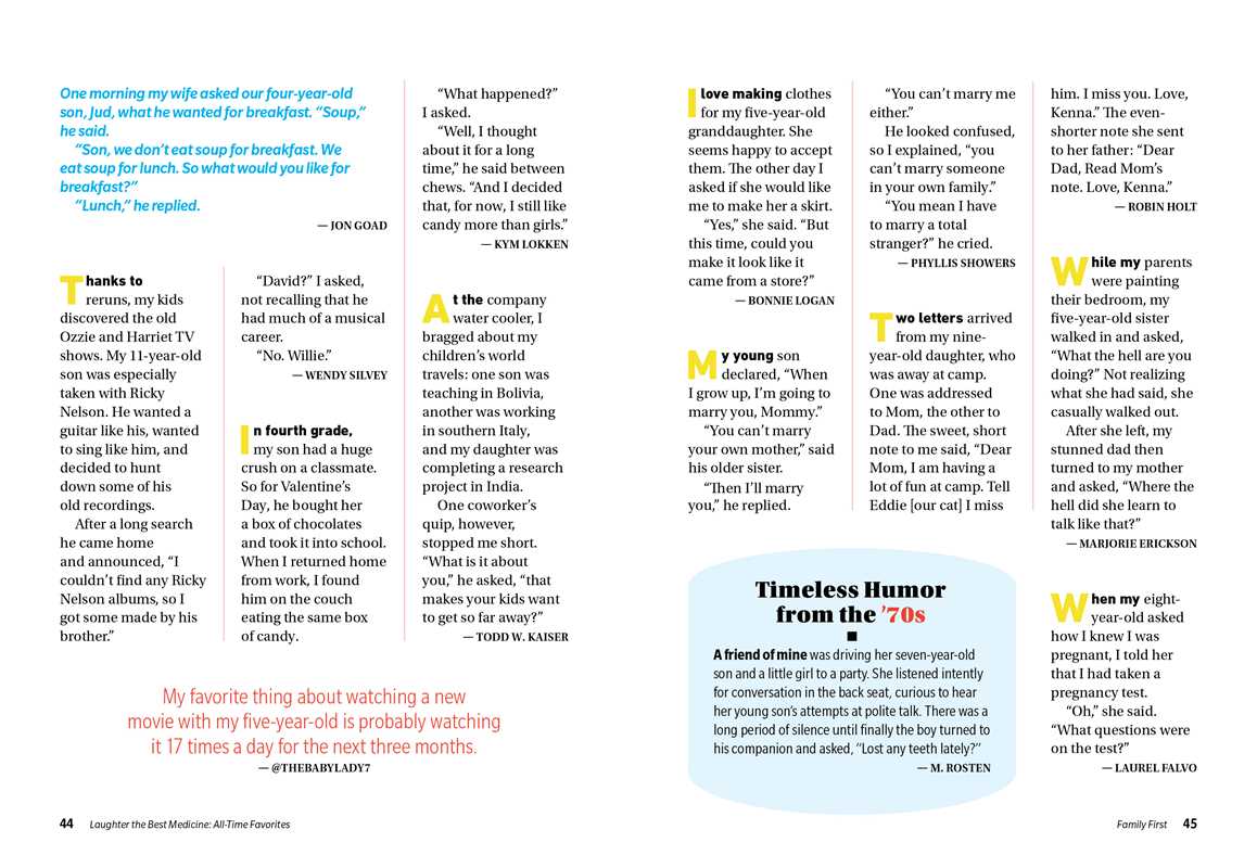 Reader's Digest Laughter is the Best Medicine
