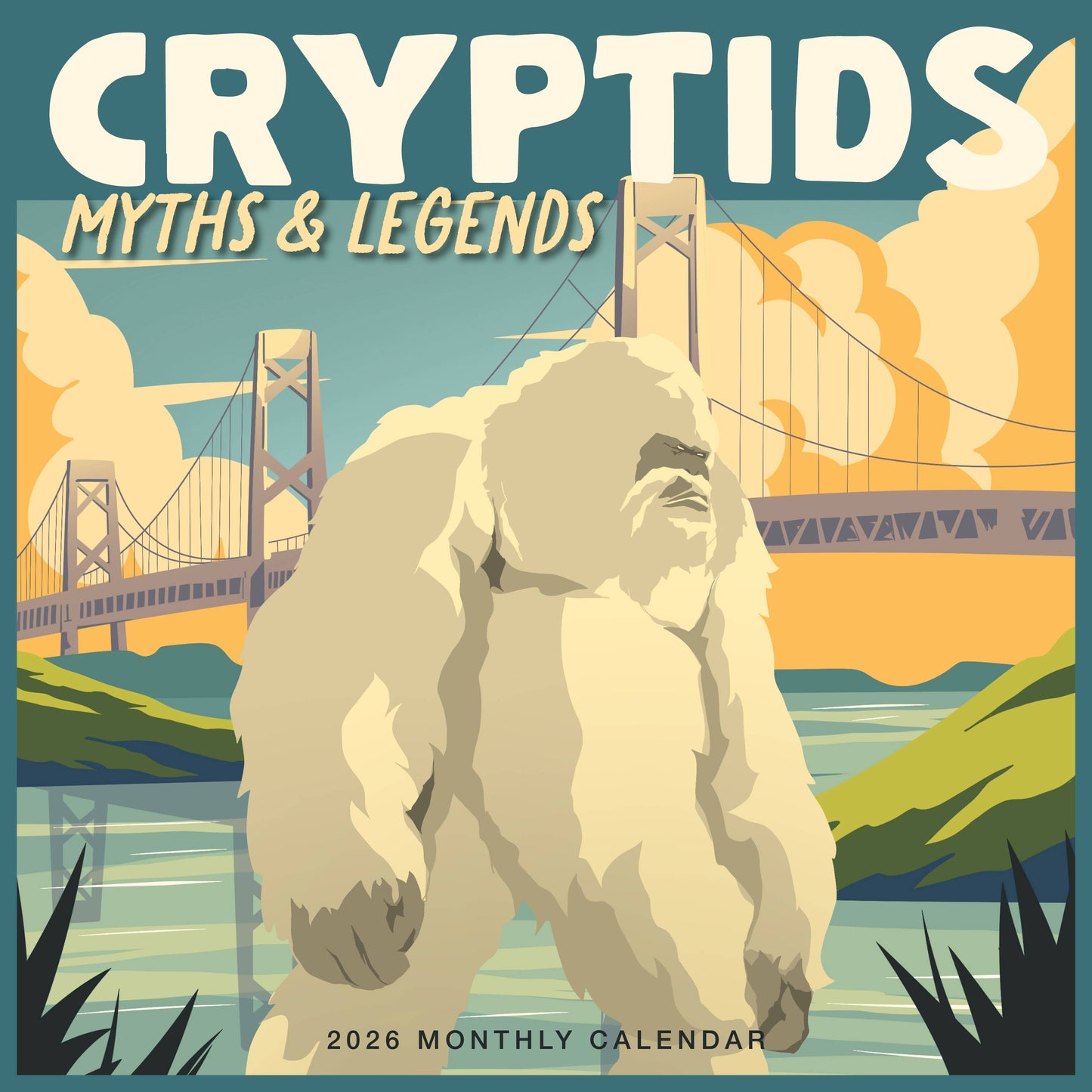 Cryptids 2026 Wall Calendar Marble City Press