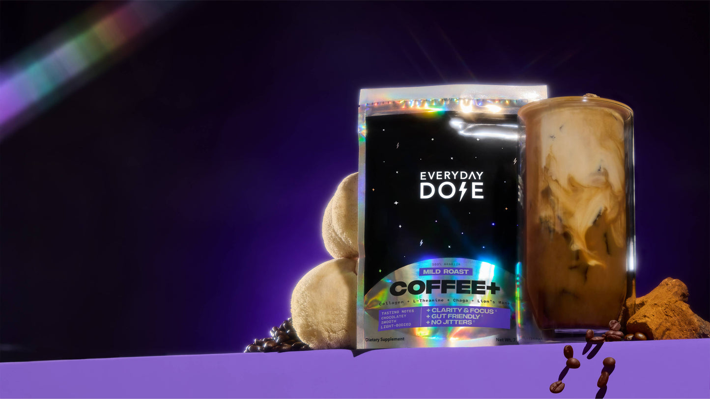 Everyday Dose Mushroom Coffee+ : Focus, Energy & Immunity