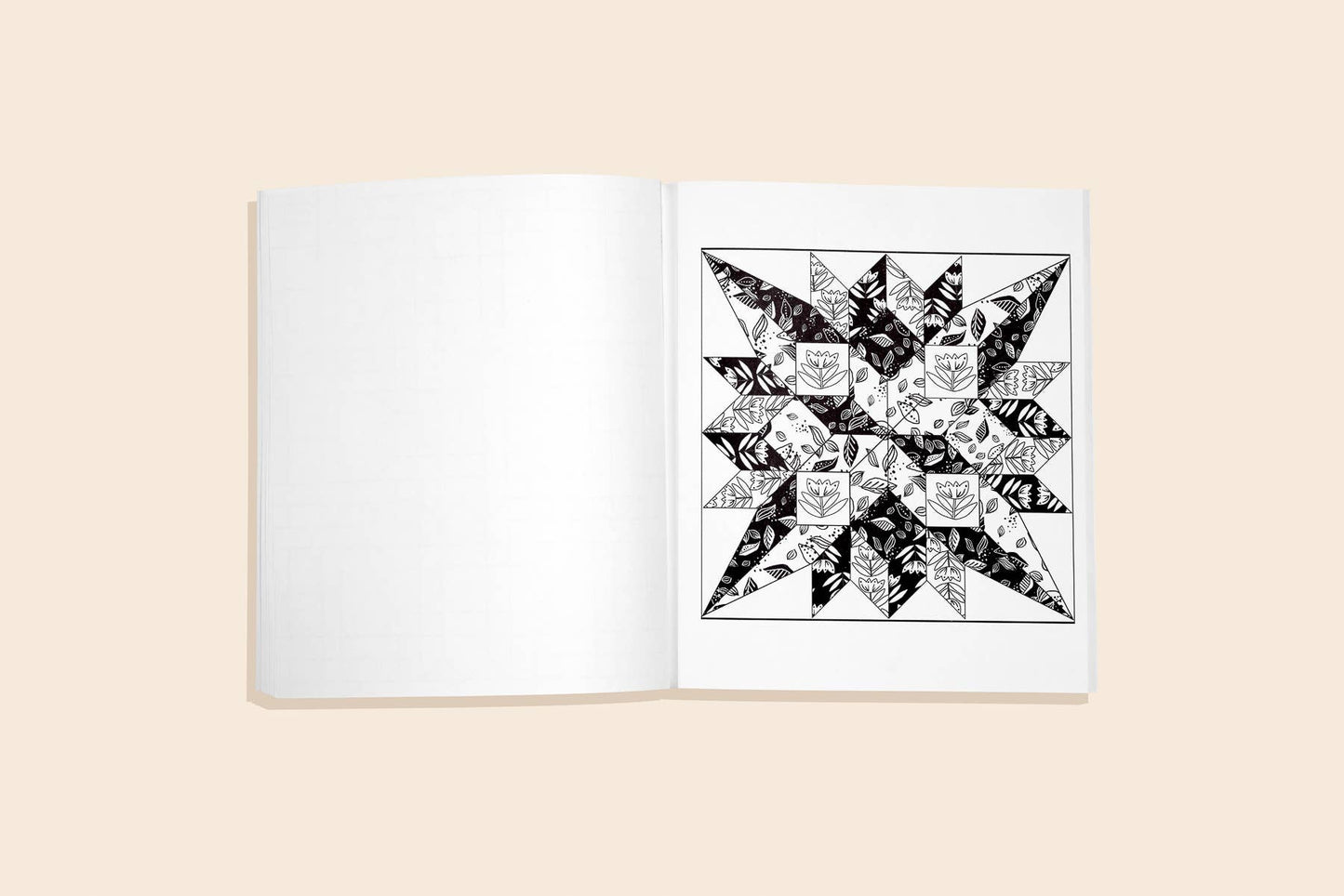 Modern Quilting Coloring Book: Adult Coloring Book (Spring)