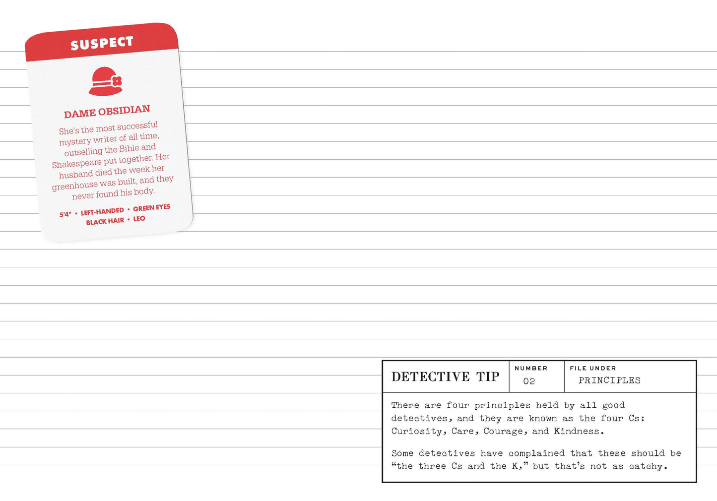 Murdle Detective Notebook