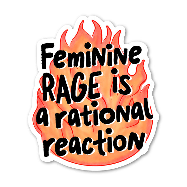 Feminine Rage Sticker