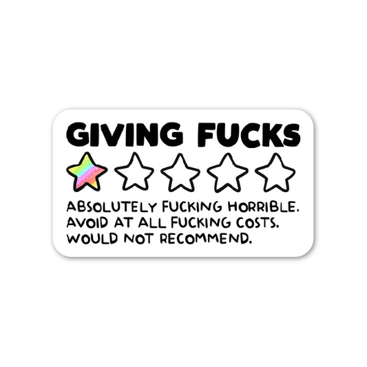 Giving Fucks Sticker
