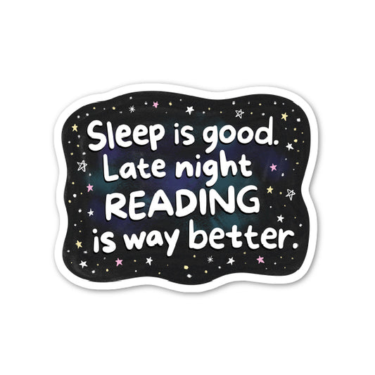 Late Night Reading Sticker